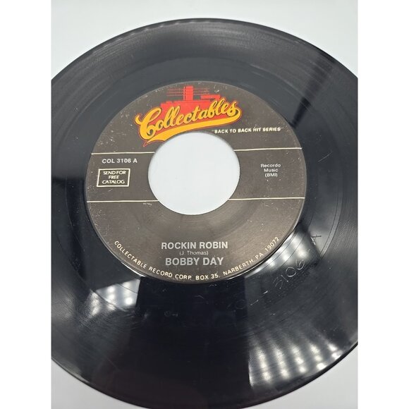 Rockin Robin by Bobby Day Little Bitty Pretty One by T Harris 45 RPM VNYL Record - Picture 4 of 4